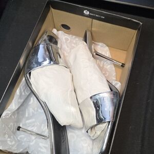 INC International Concepts Silver Heels